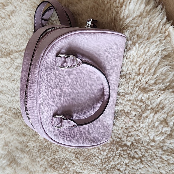 Adorable NWOT Coach Crossgrain Leather Ice Purple Sydney Satchel 💜 - Picture 6 of 14